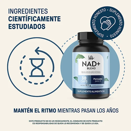 Life 360+ Nad+ Blend Con 30 Cápsulas