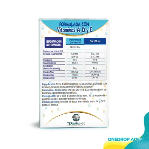 Comprar Onedrop Ade Suplemento Alimenticio Gotero Con 3 Ml