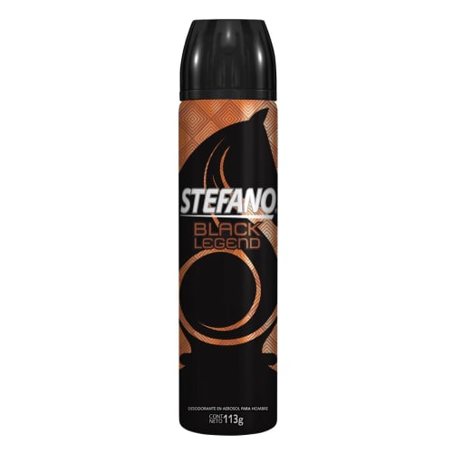 Stefano Black Legend Desodorante En Aerosol Con 113 G