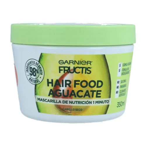 Comprar Fructis Hair Food Aguacate Mascarilla Nutrición Para Cabello Dañado Con Fórmula Vegana 350 Ml Tarro