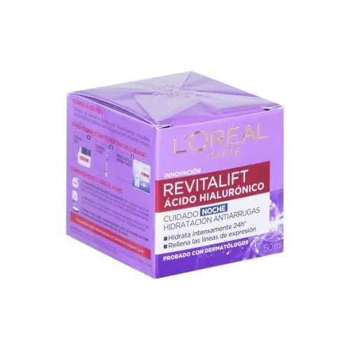 Comprar L'Oreal Revitalift Ácido Hialurónico Cuidado De Noche En Crema Con 50 Ml