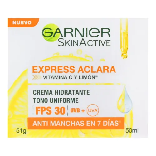 Comprar Garnier Skinactive Express Aclara Crema Fps 30 Con 50 Ml