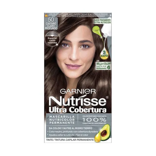 Nutrisse Ultra Cobertura Tinte En Crema Tono 50 Castañoo Claro Profundo