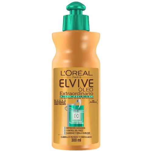 L’Oréal Elvive Óleo Crema Para Peinar Rizos Con 300 Ml