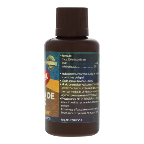 Tintura De Yodo 40 Ml