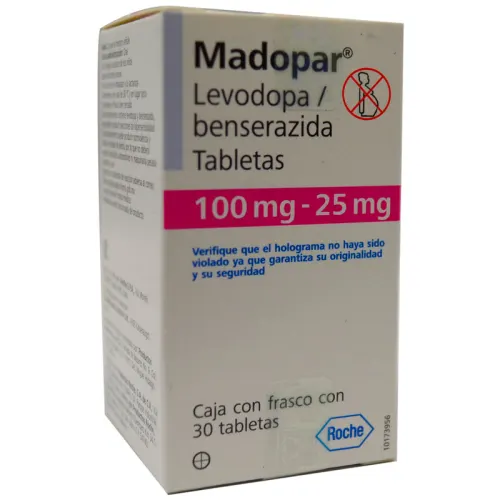 Comprar Madopar 100/25 Mg Con 30 Tabletas