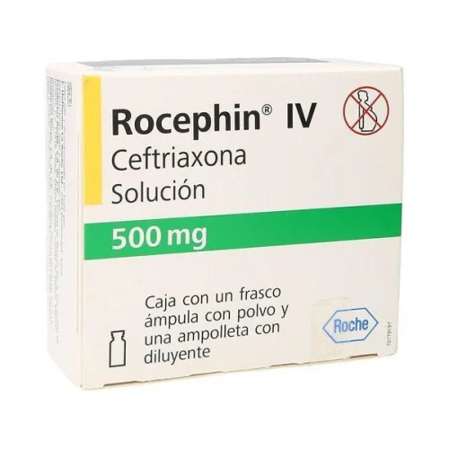 Comprar Rocephin Iv 500 Mg Con 1 Frasco Ámpula