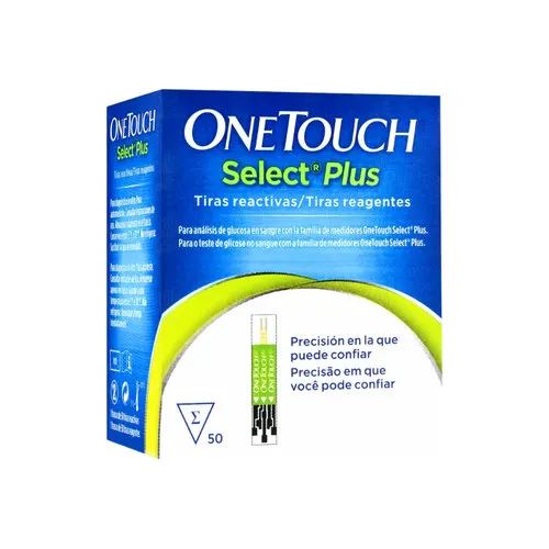 One Touch Select Plus Tira Reactiv Con 50 Piezas
