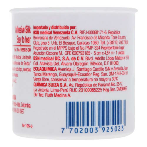 Tela Adhesiva Leukoplast De 5Cmx4.57M Con 1 Pieza