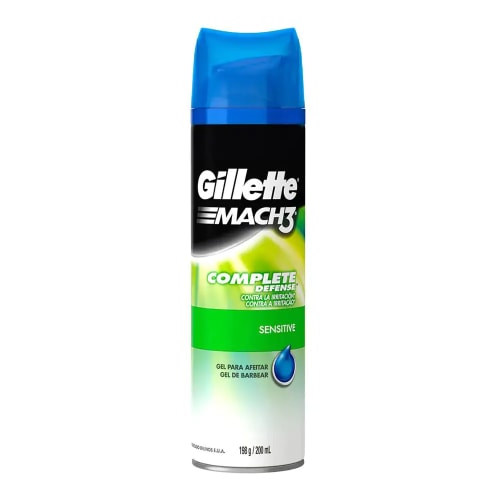 Gillette Mach3 Complete Defense Sensitive Gel Para Afeitar Con 200 Ml