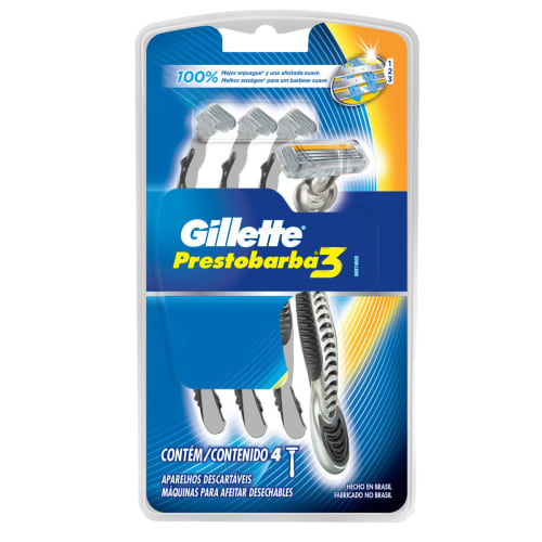 Comprar Gillette Prestobarba Rastrillo Para Afeitar Con 4 Piezas