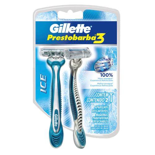 Comprar Gillette Prestobarba3 Ice Rastrillo Para Afeitar Con 2 Piezas