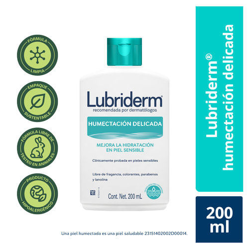 Lubriderm Humectación Delicada Crema Corporal Con 200 Ml