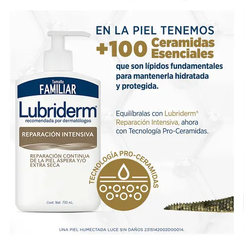 Lubriderm Reparación Intensiva Crema Corporal Con 750 Ml