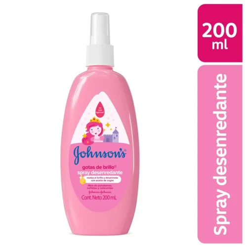 Comprar Johnson'S Gotas De Brillo Spray Desenredante Para Cabello 200 Ml