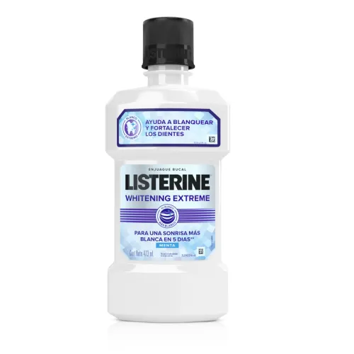 Listerine Whitening Extreme Enjuague Bucal Con 473 Ml
