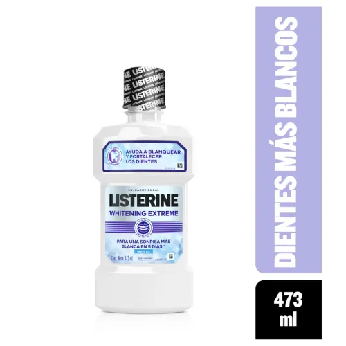 Listerine Whitening Extreme Enjuague Bucal Con 473 Ml