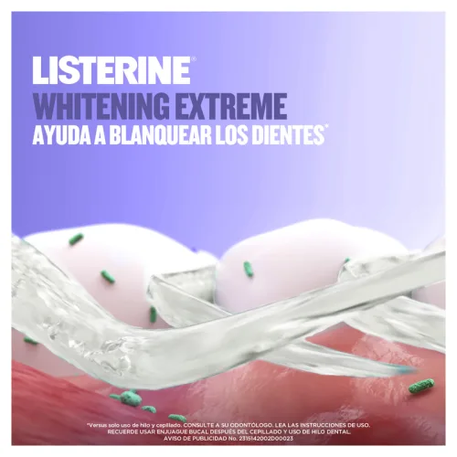 Listerine Whitening Extreme Enjuague Bucal Con 473 Ml