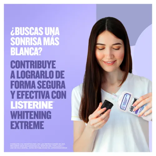 Listerine Whitening Extreme Enjuague Bucal Con 473 Ml