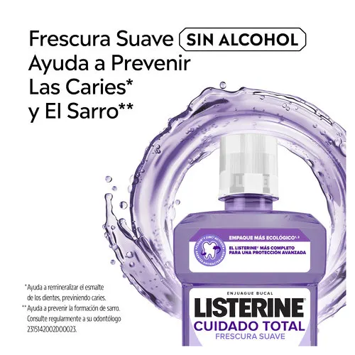 Enjuague Bucal Listerine Cuidado Total Zero 500 Ml