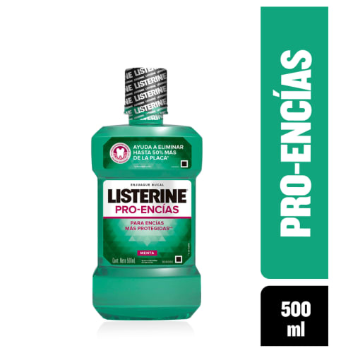 Comprar Listerine Protección Encías Enjuague Bucal Sabor Menta 500 Ml