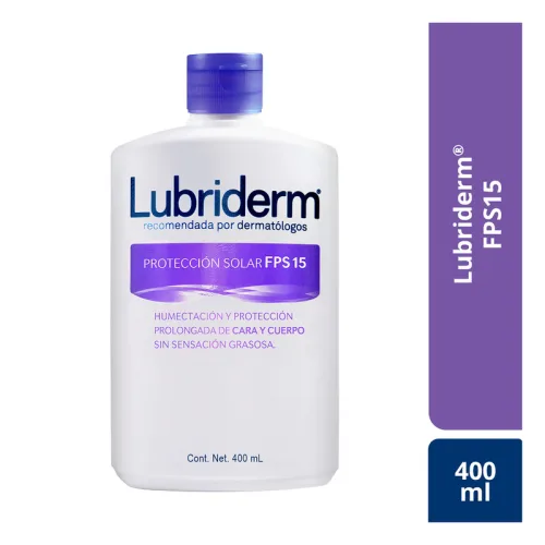 Comprar Lubriderm Crema Corporal Protección Solar Fps15 Con 400 Ml