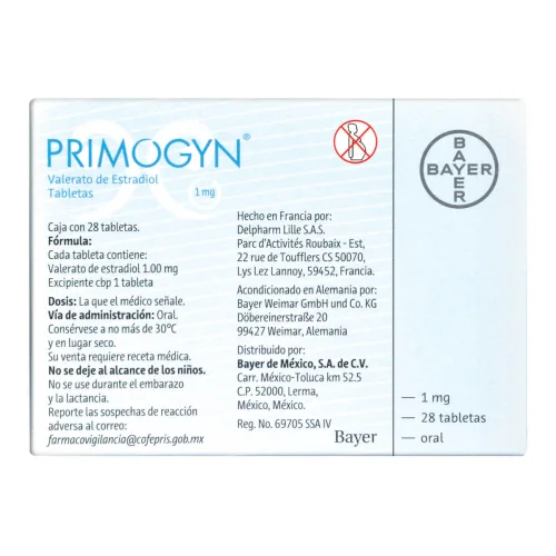 Comprar Primogyn 1 Mg Con 28 Tabletas