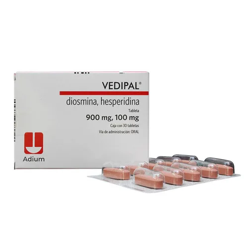 Vedipal Diosmina Hesperidina 900 Mg / 100 Mg Con 30 Tabletas
