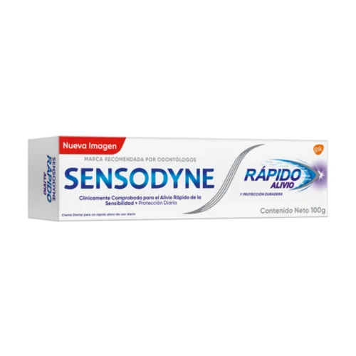 Comprar Sensodyne Crema Dental Para La Sensibilidad Rápido Alivio 100 Gr Tubo