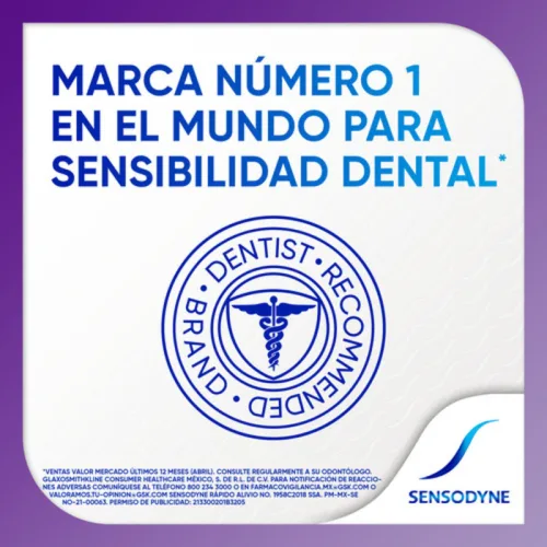 Comprar Sensodyne Crema Dental Para La Sensibilidad Rápido Alivio 100 Gr Tubo