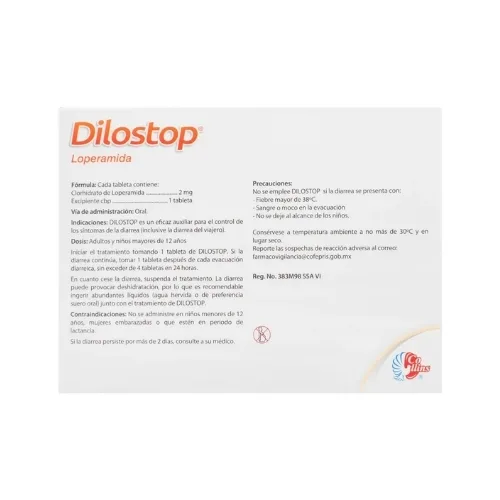 Dilostop 2 Mg Con 12 Tabletas