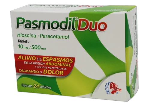 Comprar Pasmodil Duo 10/500 Mg Con 24 Tabletas