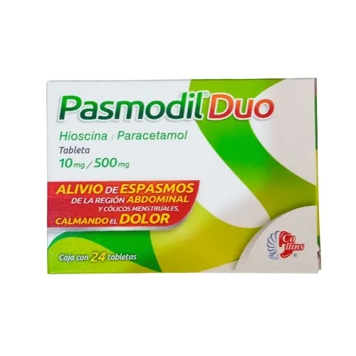 Pasmodil Duo 10/500 Mg Con 24 Tabletas