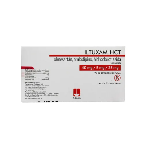 Iltuxam Hct 5/25/40 Mg Con 28 Comprimidos
