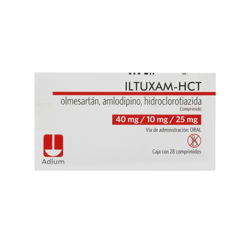 Iltuxam Hct 10/25/40 Mg Con 28 Comprimidos