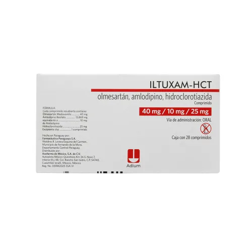 Iltuxam Hct 10/25/40 Mg Con 28 Comprimidos