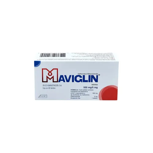 Maviglin 500/5 Mg Con 60 Tabletas