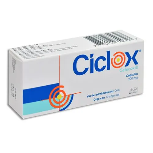 Ciclox 200 Mg Con 10 Cápsulas