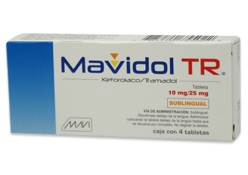 Comprar Mavidol Tr 10/25 Mg Con 4 Tabletas Sublinguales