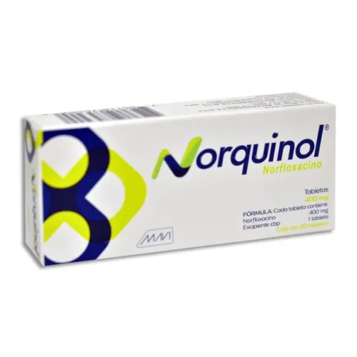 Norquinol Norfloxacino 400 Mg Con 20 Tabletas