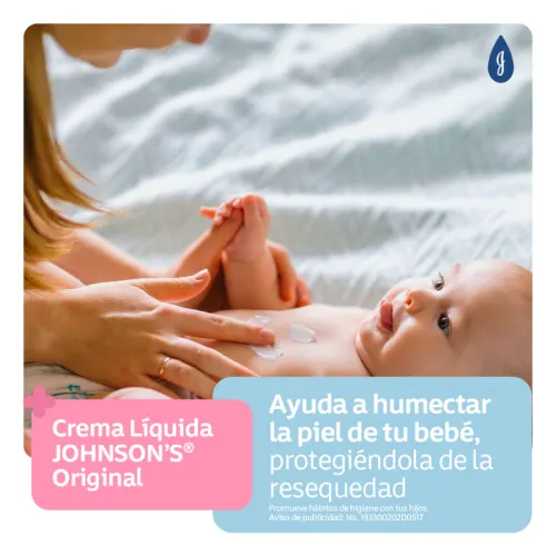 Johnson’S Baby Crema Líquida Hidratante Para Bebé Con 100 Ml