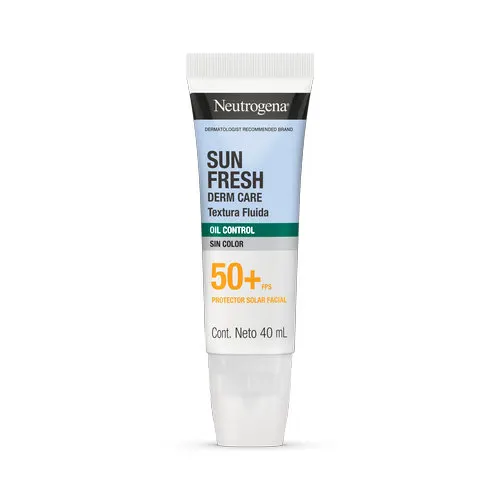 Neutrogena Protector Solar Sun Fresh Oil Control Sin Color Fps 50+ Con 40 Ml