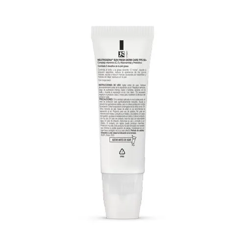 Neutrogena Protector Solar Sun Fresh Oil Control Sin Color Fps 50+ Con 40 Ml