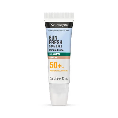Neutrogena Protector Solar Sun Fresh Oil Control Color Fps 50+ Con 40 Ml