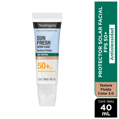 Neutrogena Protector Solar Sun Fresh Oil Control Color Fps 50+ Con 40 Ml