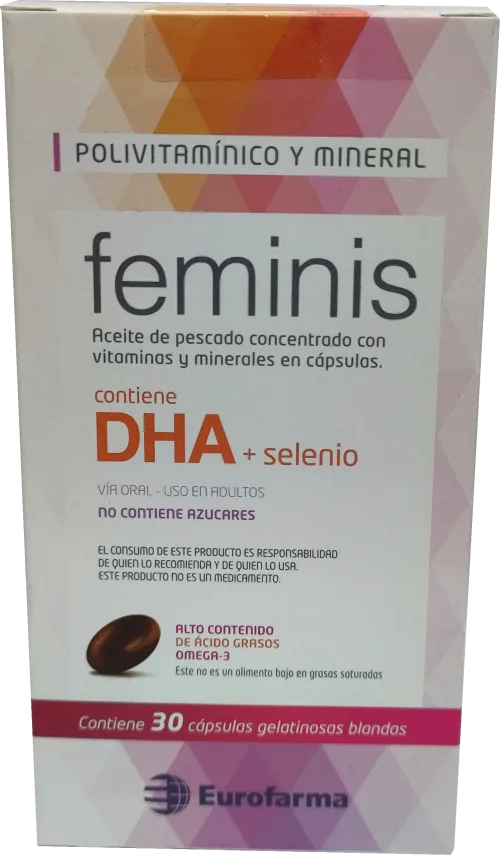 Feminís - multivitamínico en presentación de cápsulas