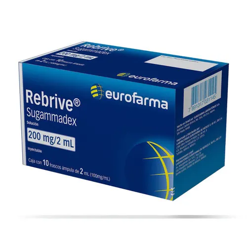 Rebrive 200 Mg/2 Ml Solución Con 10 Ml