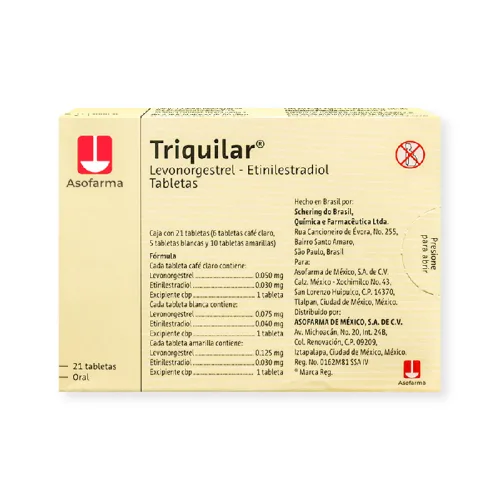 Triquilar 0.05/0.03 Mg Con 21 Tabletas