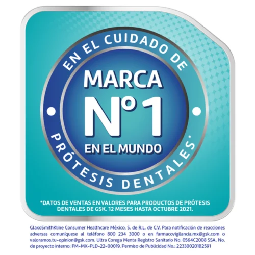 Corega Ultra Crema Adhesiva Para Prótesis Sabor Menta 40 G