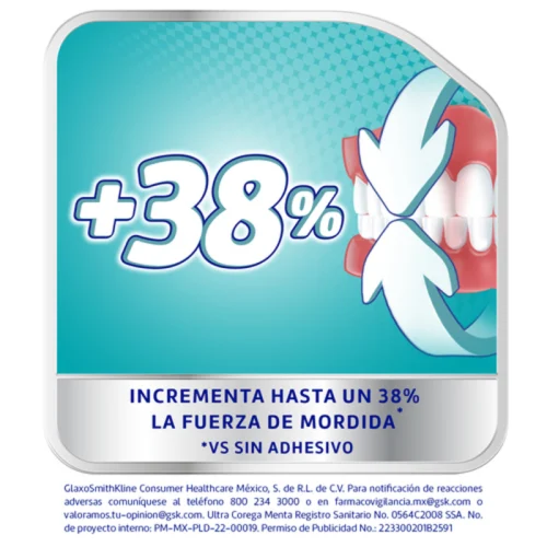 Corega Ultra Crema Adhesiva Para Prótesis Sabor Menta 40 G